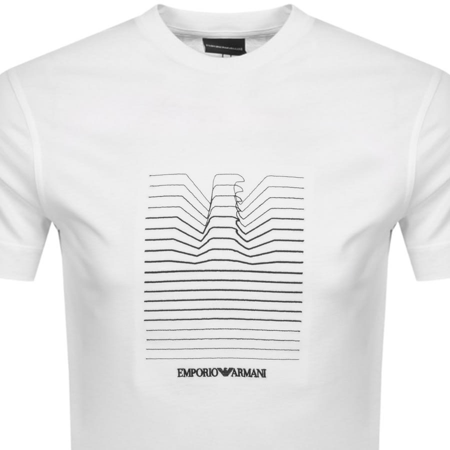 Alternative Image for ProductEmporio Armani Crew Neck Logo T Shirt White2